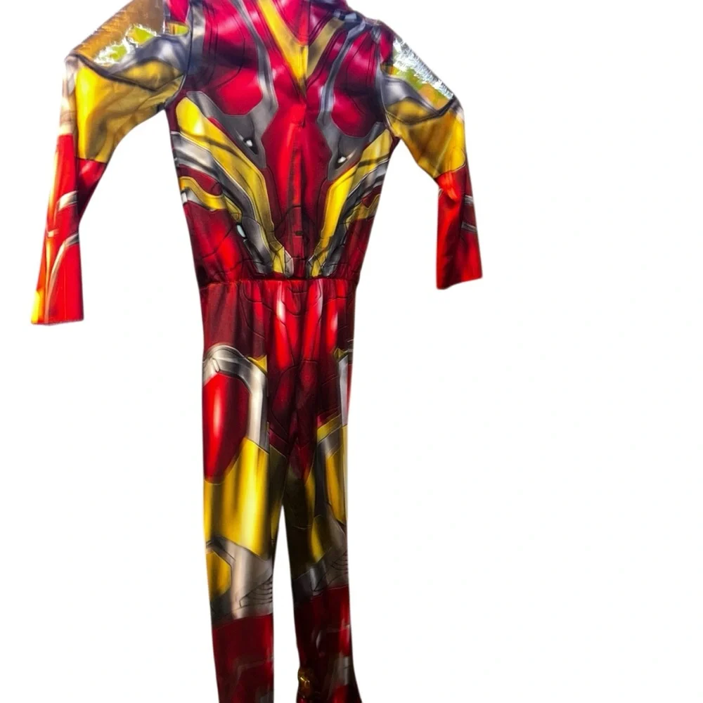 Marvel Avengers kid Iron man bodysuit costume size M 8/10 no mask - Picture 5 of 6
